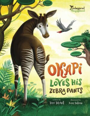 Okapi loves his Zebra Pants